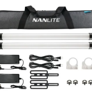 KIT Nanlite PavoTube 15C Tubo Led RGBW com Bateria Interna Kit com 4